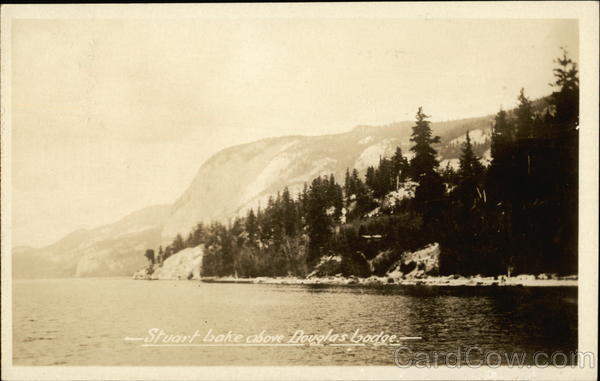 Stuart Lake Above Douglas Lodge BC Canada British Columbia