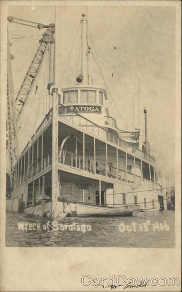Wreck of Saratoga, Oct. 13th 1906 Athens New York