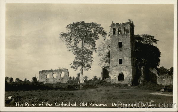 The Ruins of the Cathedral, Old Panama, Destroyed 1672