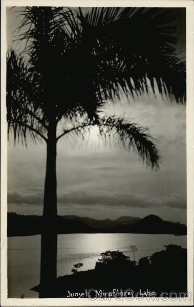 Sunset Miraflores Lake Panama
