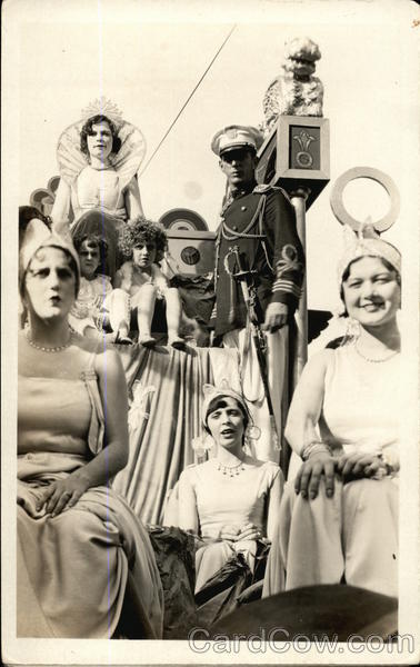 Queen and Court on Float Women