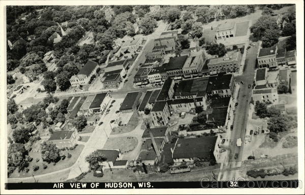 Air view of Hudson Wisconsin