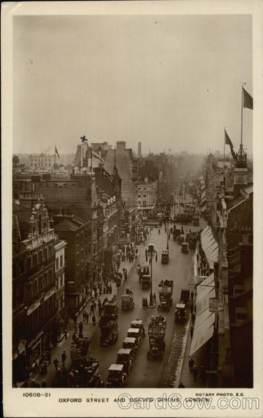 Oxford Street and Oxford Circus London England