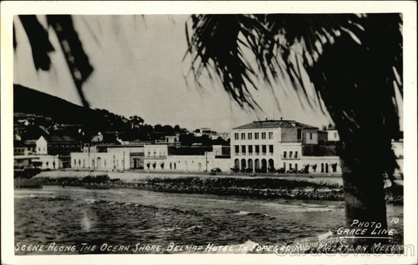 Scene Along the Ocean Shore Mazatlan Mexico