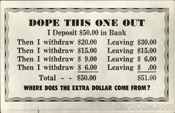 Where Does the Extra Dollar Come From? Comic, Funny