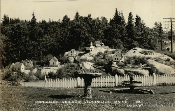 Miniature Village Stonington Maine