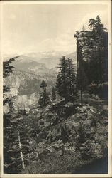 View In the Sierra Nevada Mountains Landscapes Postcard Postcard