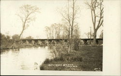 Railroad Bridge Lena, WI Postcard Postcard
