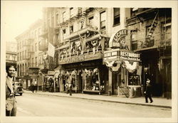 Port Arthur Restaurant and Downtown Scene - Chinatown Postcard