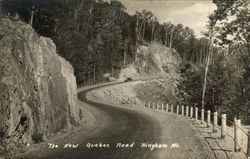 The New Quebec Road Bingham, ME Postcard Postcard