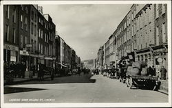 Looking Down William St Postcard