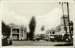 Steamship Row Postcard