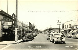 Street Scene Willits, CA Postcard Postcard