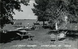 Log Cabin Resort Spirit Lake, IA Postcard Postcard