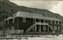 Court House and Windown from Which Billie The Kid Postcard