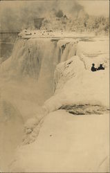 View of Frozen Falls Niagara Falls, NY Postcard Postcard