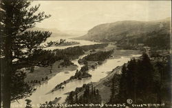 View from Crown Point Columbia Highway Coos Bay, OR Postcard Postcard