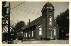 Methodist Church Henderson, TN Postcard Postcard