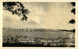 Sailboat Bridge, Grand Lake o' the Cherokees Grove, OK Postcard Postcard