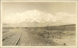 Ruby Mts. From Wells, Nev Nevada Postcard Postcard