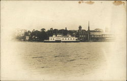 Ferry at Dock Athens, NY Ferries Postcard Postcard