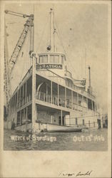 Wreck of Saratoga, Oct. 13th 1906 Athens, NY Postcard Postcard