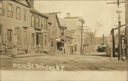 Main St Athens, NY Postcard Postcard