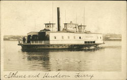 Athens and Hudson Ferry Postcard