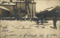 Howland & Son Coal & Ice House, 1900 Postcard