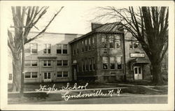 High School Lyndonville, NY Postcard Postcard