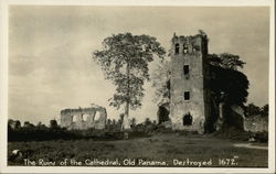 The Ruins of the Cathedral, Old Panama, Destroyed 1672 Postcard Postcard