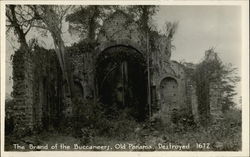 The Brand of the Buccaneers, Old Panama, Destroyed 1672 Postcard
