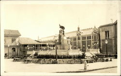 Simon Bolivar Memorial and  Iglesia San Francisco church Postcard