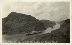 SS "Mongolia" Passing Gold Hill Postcard