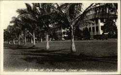 A Scene at Fort Amador, Canal Zone Panama Postcard Postcard