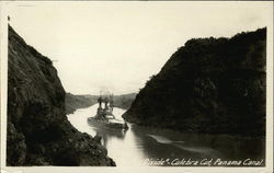 Divide, Culebra Cut, Panama Canal Postcard