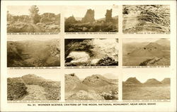 Wonder Scenes of Monument Craters of the Moon National Monument, ID Postcard Postcard