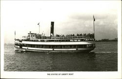 The Statue of Liberty Boat Postcard