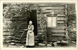 Spinning at a Mountain Cabin Postcard