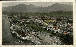 Aerial View of Town Prince Rupert, BC Canada British Columbia Postcard Postcard