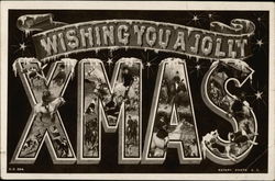 Wishing you a Jolly Xmas Christmas Postcard Postcard