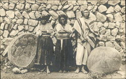 Peruvian Indians Weaving Fish Nets Postcard Postcard