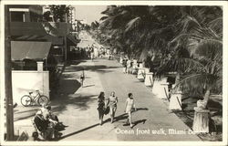Ocean Front Walk Postcard
