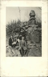 Ruth Rich, Helen Rich, and David Mitchell at the Sun Dial Postcard