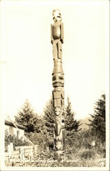 Totem Pole Wrangell, AK Postcard Postcard