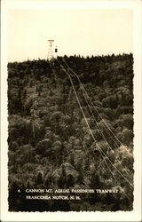 Cannon Mt. Aerial Passenger Tramway Postcard
