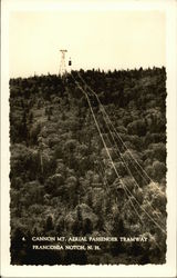 Cannon Mt. Aerial Passenger Tramway Franconia Notch, NH Postcard Postcard