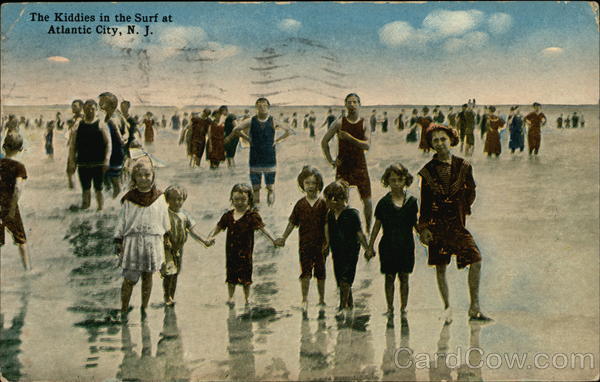 The Kiddies in the Surf Atlantic City New Jersey