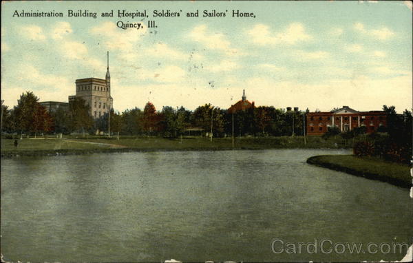 Administration Building and Hospital, Soldiers' and Sailors' Home Quincy Illinois