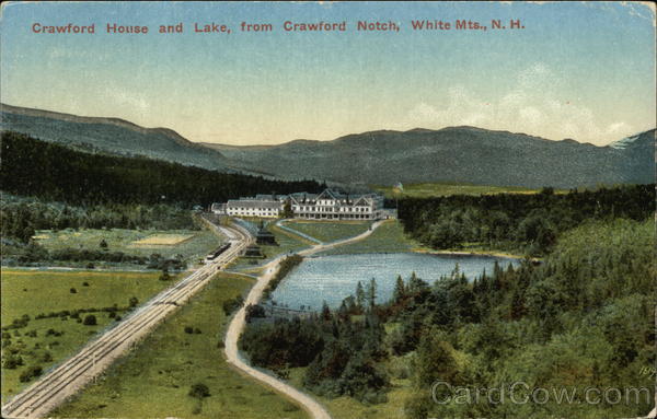 Crawford House and Lake, from Crawford Notch, White Mts., N.H New Hampshire